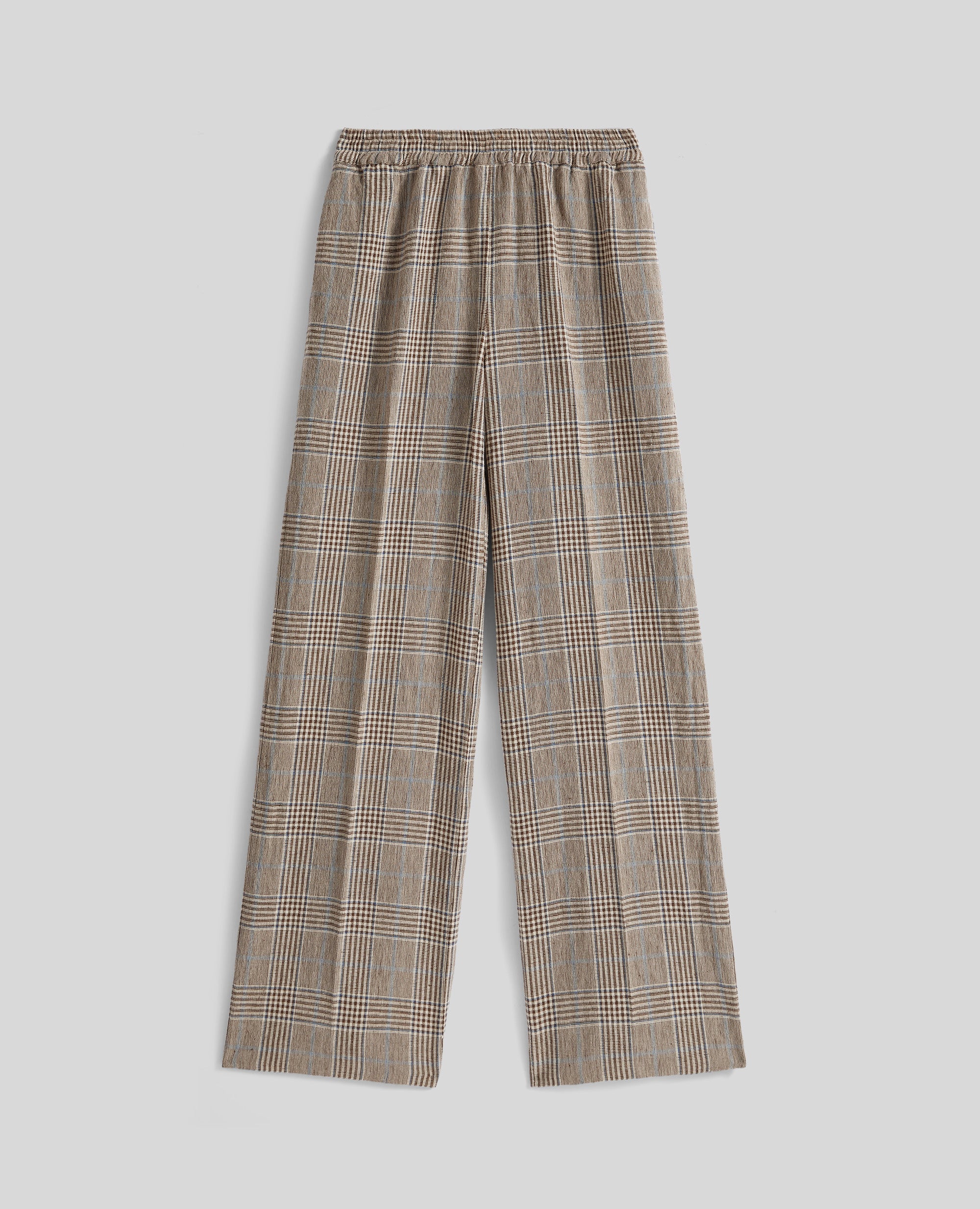 PANTALONE IN LINO E COTONE-CHECK-CHECK-CHECK-CHECK-CHECK