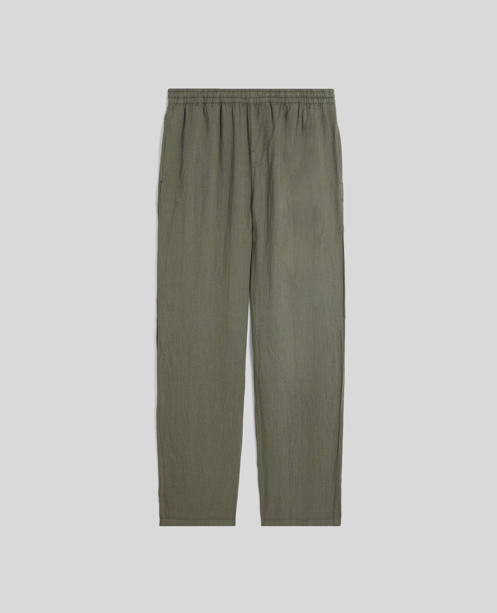 PANTALONE IN LINO-MILITARE-MILITARY-MILITAR-MILITAR-MILITAIRE