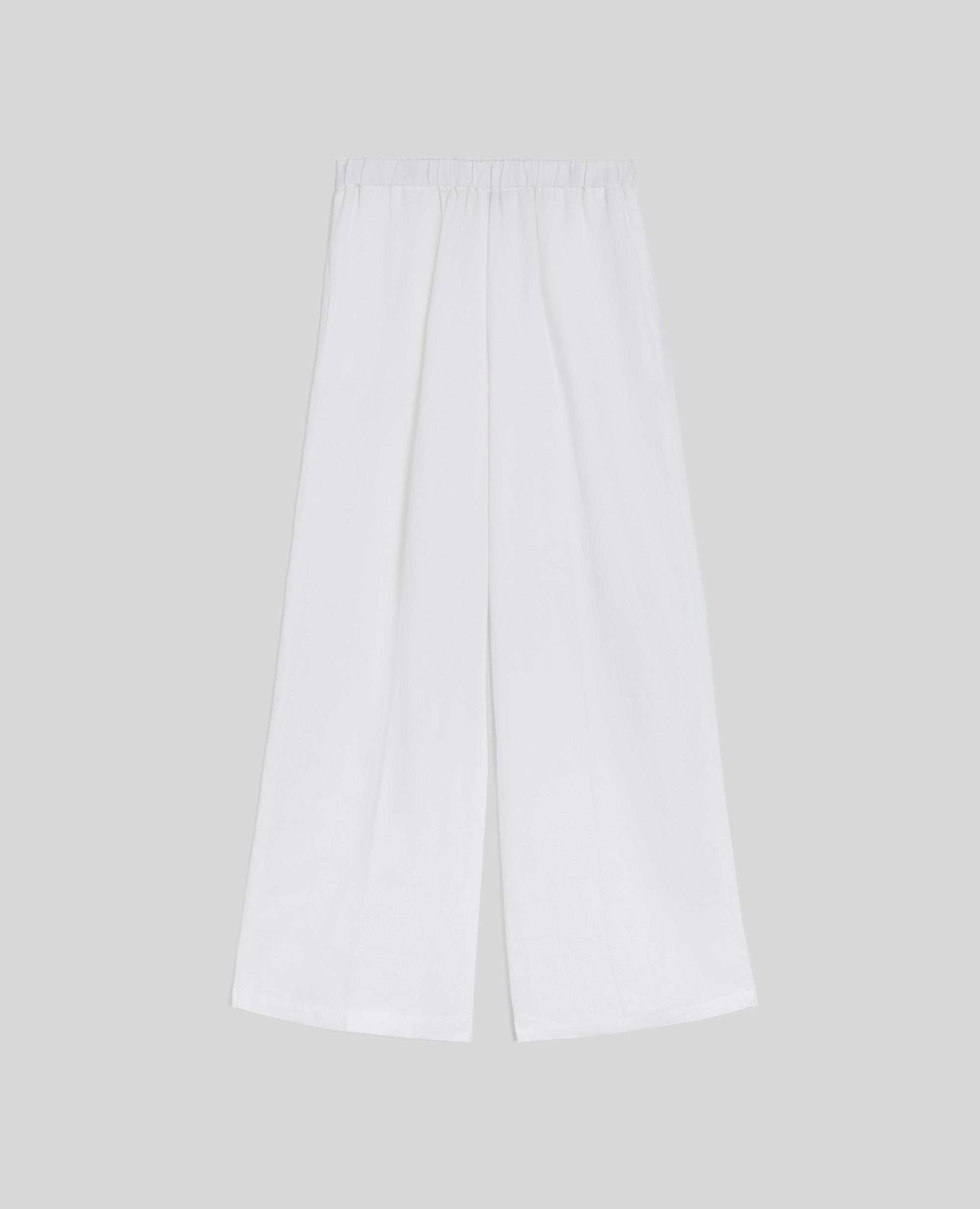 PANTALONE IN LINO-BIANCO-WHITE-BLANCO-WEISS-BLANC