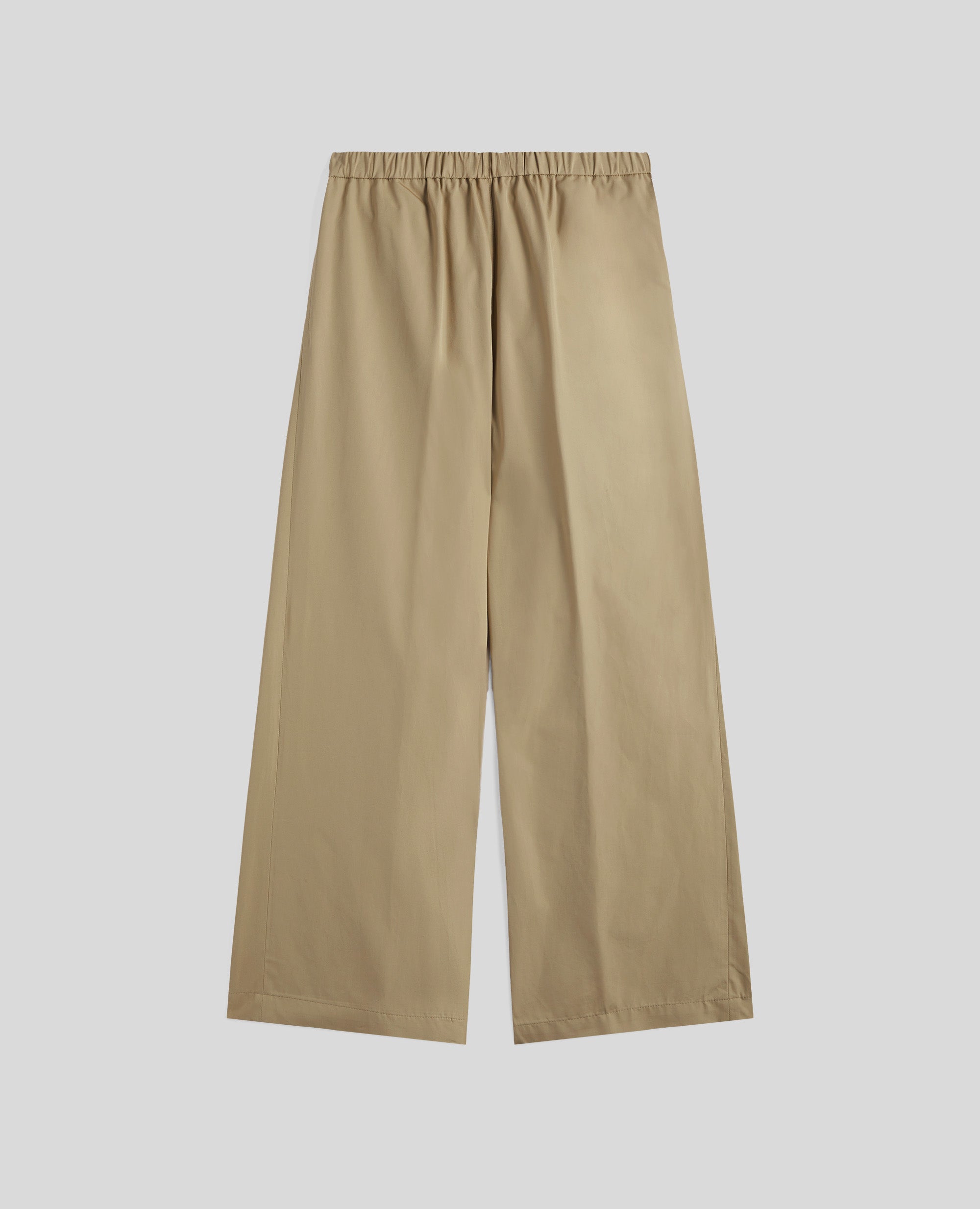 PANTALONE IN POPELINE DI COTONE-SABBIA-SAND-ARENA-SAND-SABLE