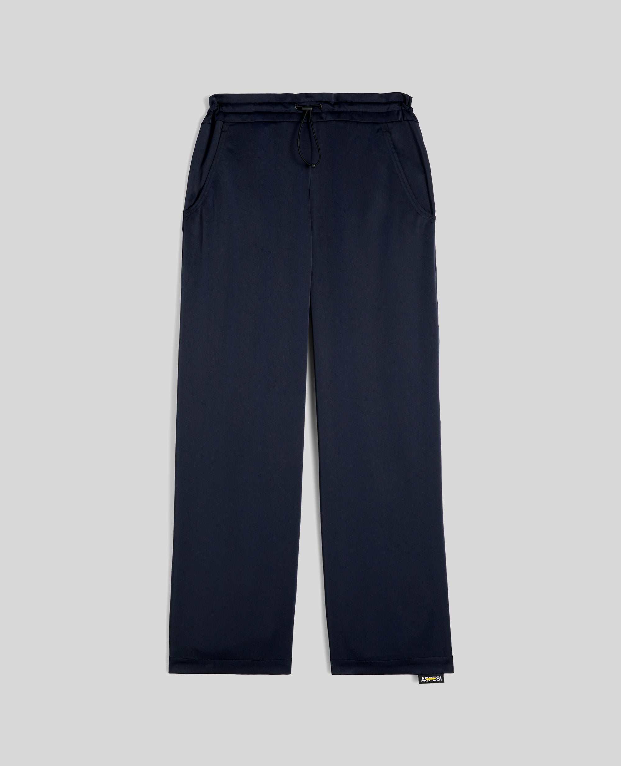 PANTALONE IN RASO DI POLIESTERE-NAVY-NAVY-AZUL MARINO-NAVY-NAVY