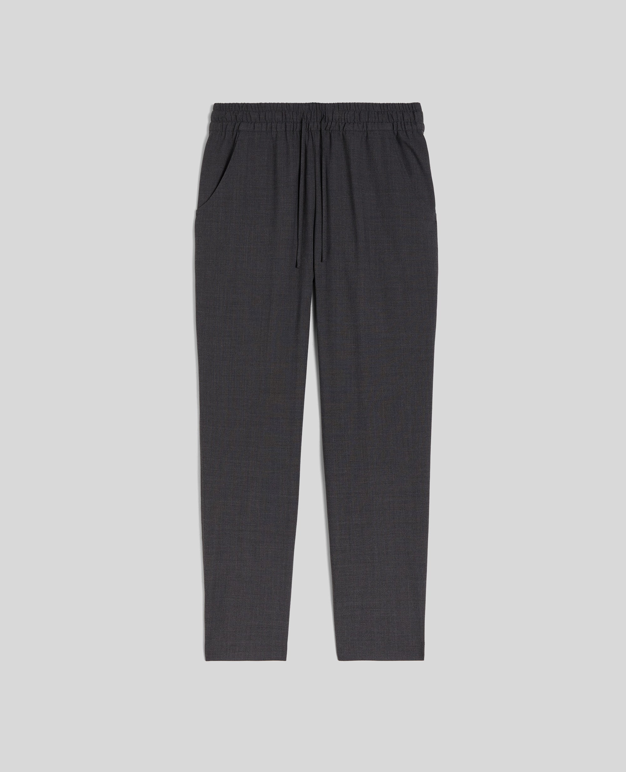 PANTALONE JOGGING IN LANA-GRIGIO-GREY-GRIS-GRAU-GRIS