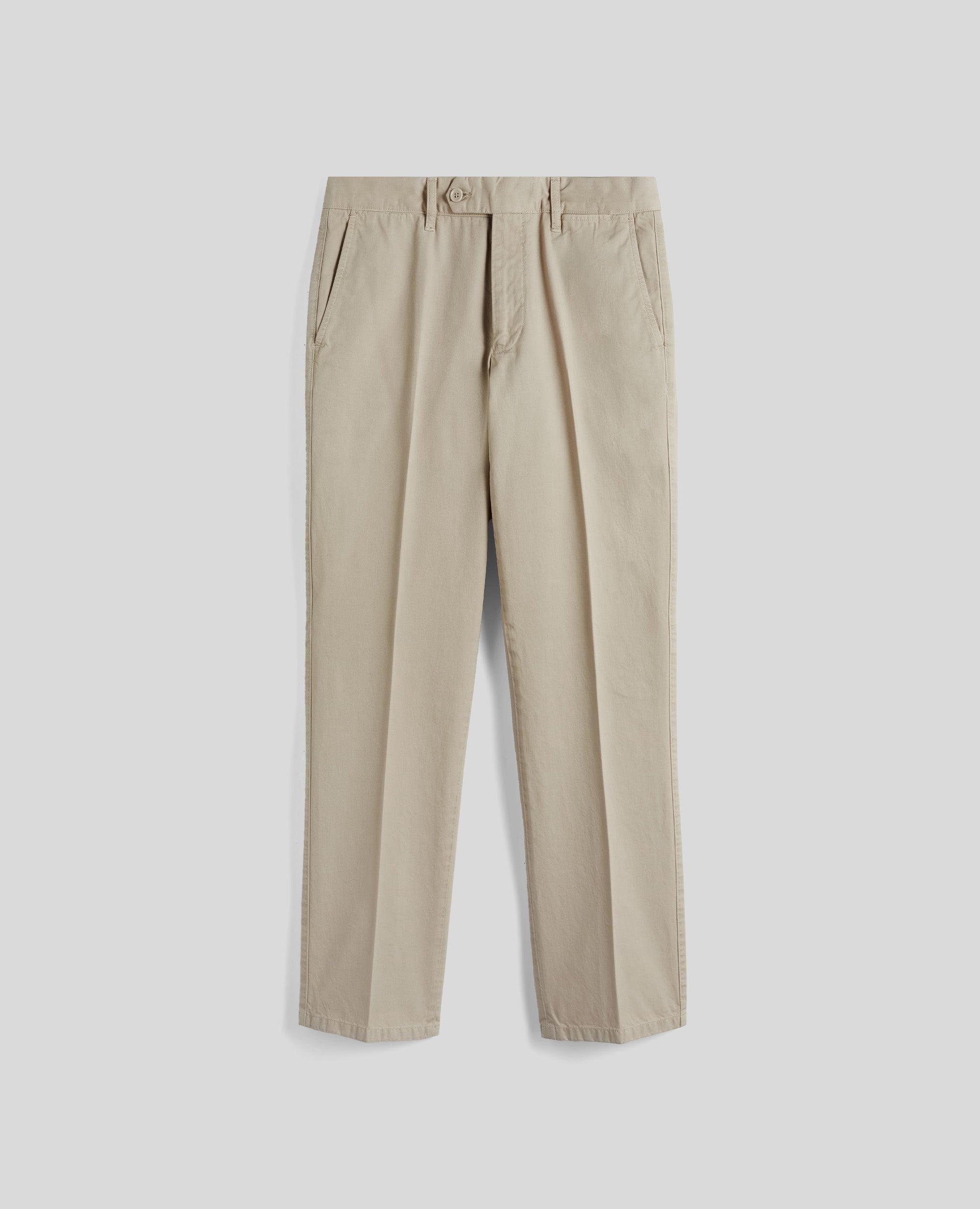 PANTALONE NEW HERMAN IN GABARDINA DI COTONE-SABBIA-SAND-ARENA-SAND-SABLE