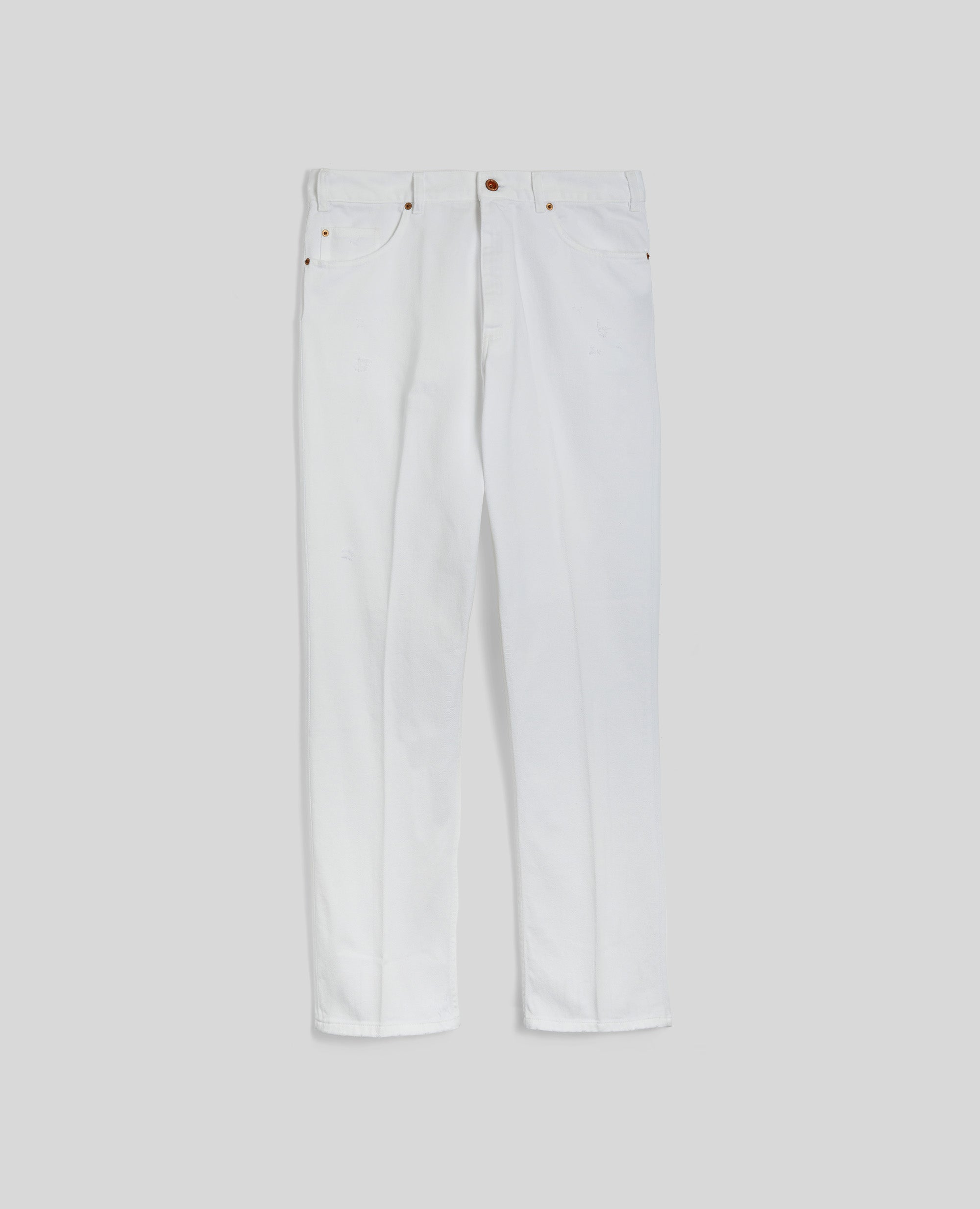 PANTALONE PRESS IN DENIM-BIANCO-WHITE-BLANCO-WEISS-BLANC