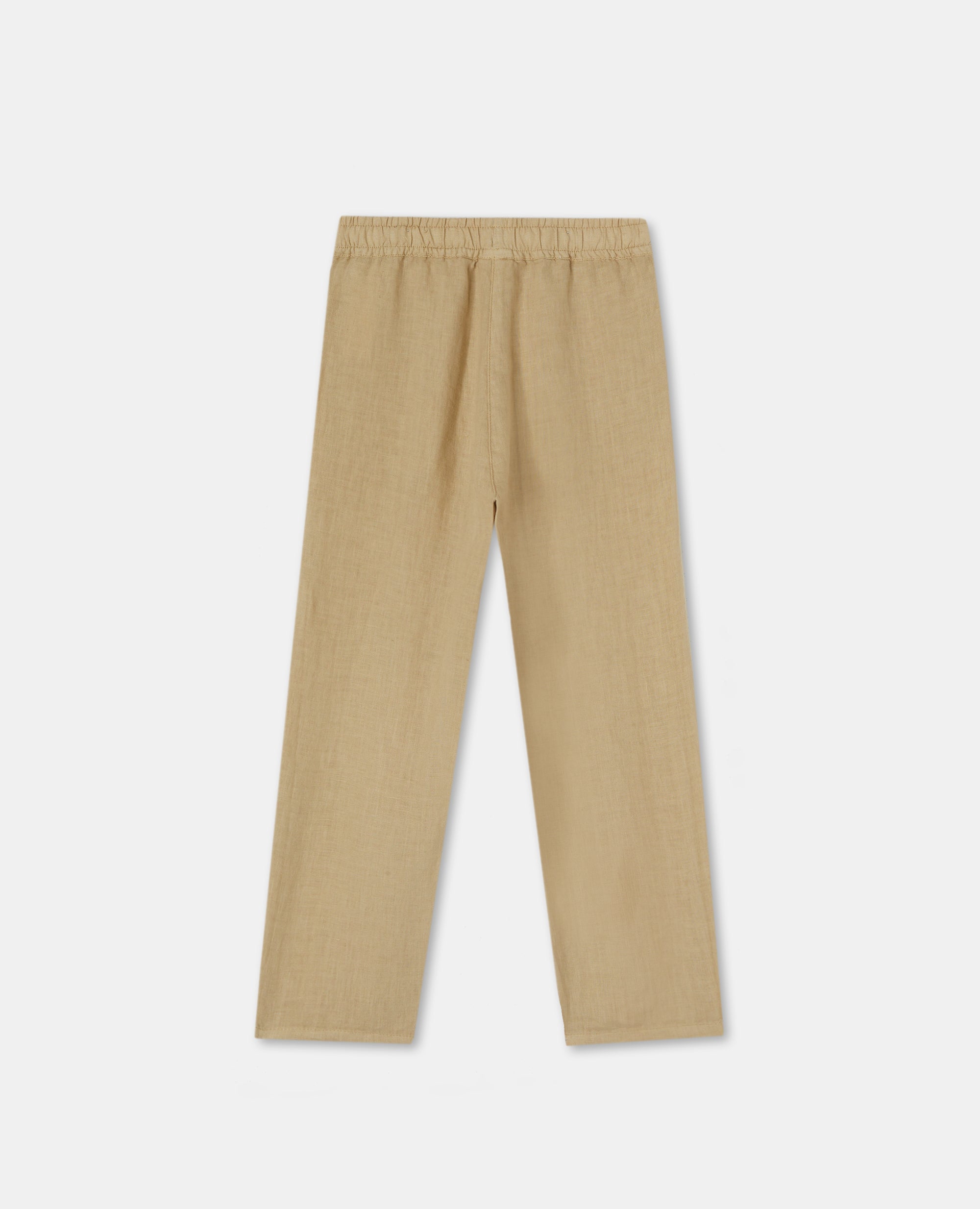 PANTALONE UNISEX IN LINO-BEIGE-BEIGE-BEIS-BEIGE-BEIGE