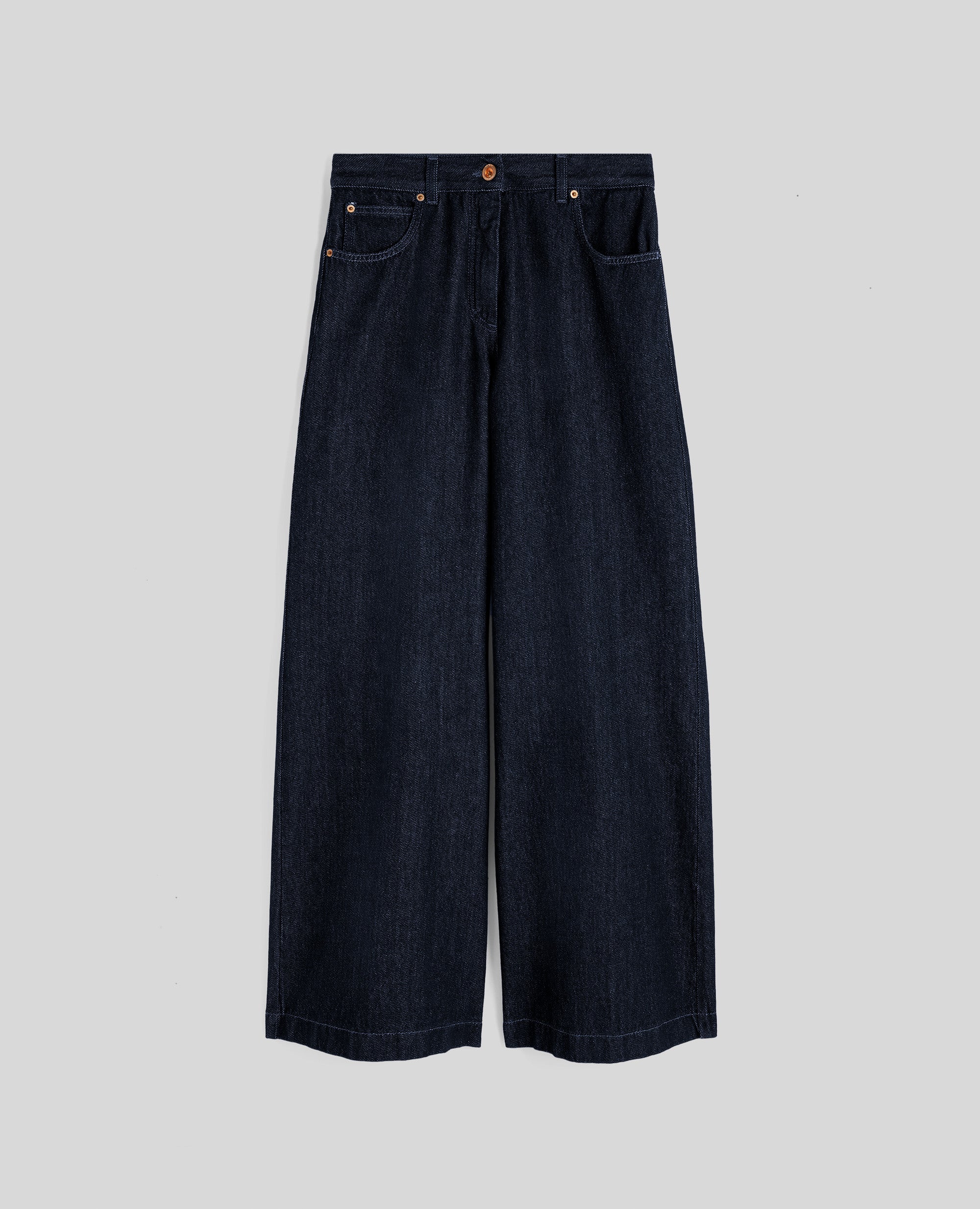 PANTALONE WIDE LEG IN DENIM-DENIM-DENIM-DENIM-DENIM-DENIM