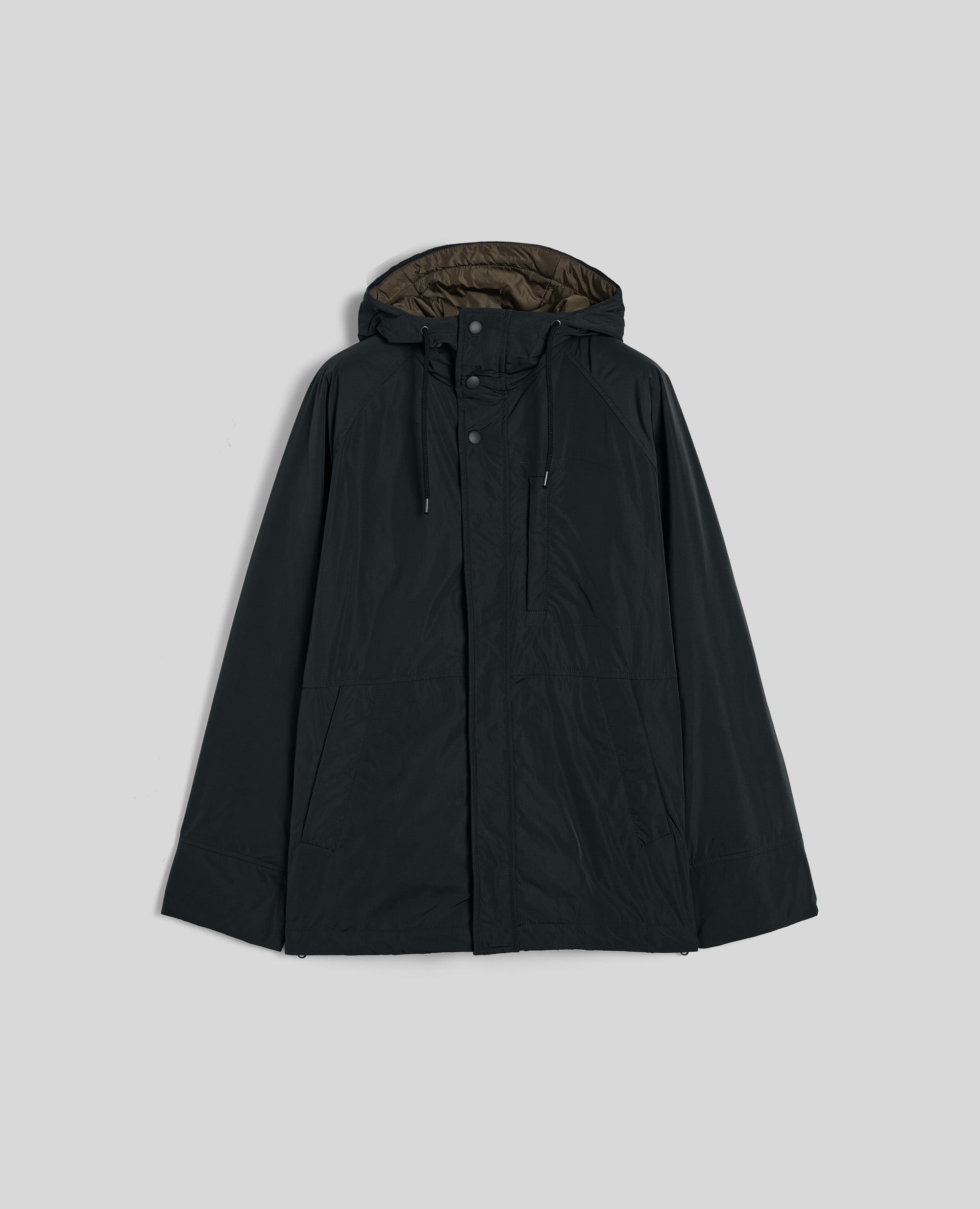 PARKA CORTO KAI IN TAFFETA TECNICO-NERO-BLACK-NEGRO-SCHWARZ-NOIR