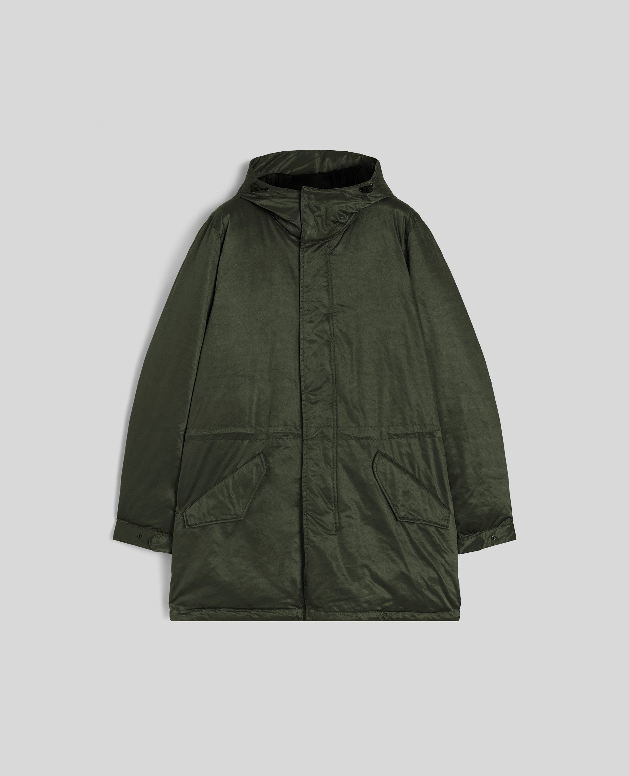 Parka in nylon compatto-VERDE-GREEN-VERDE-GRUN-VERT