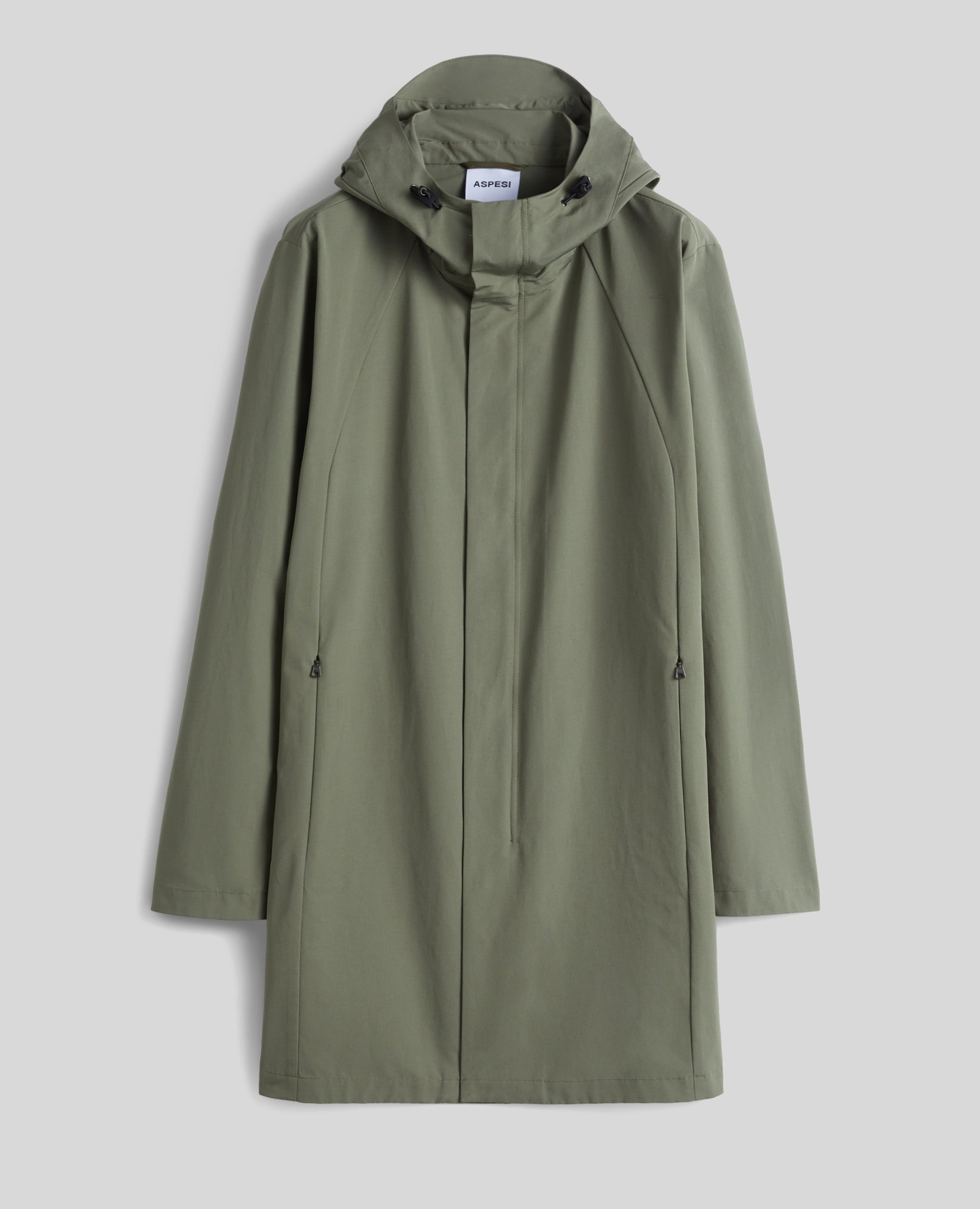 PARKA IN TELA DI COTONE E POLIESTERE-SALVIA-SAGE GREEN-ARENA-SALBEIGRUN-SAUGE