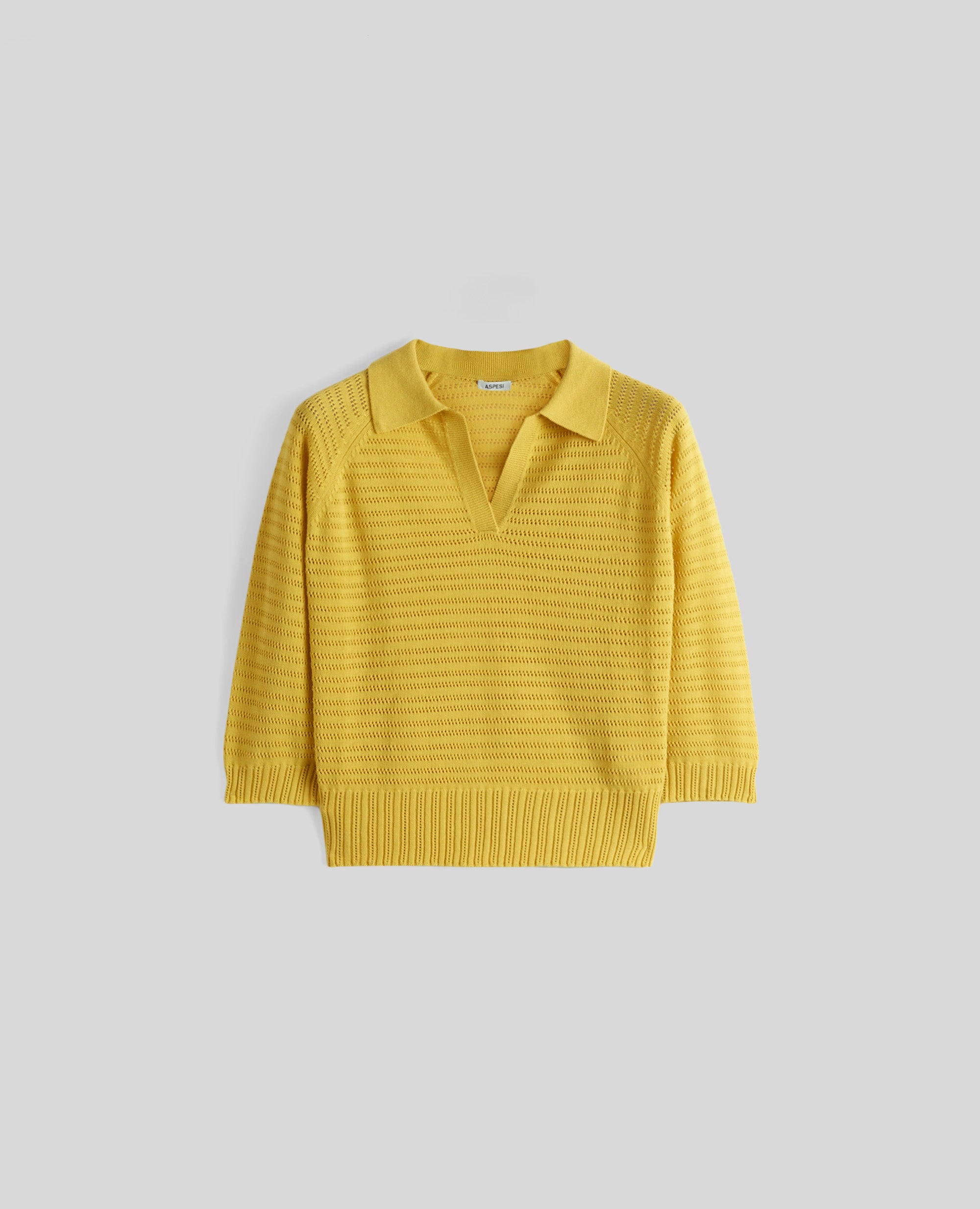 POLO IN COTONE PIMA-GIALLO-YELLOW-AMARILLO-GELB-JAUNE