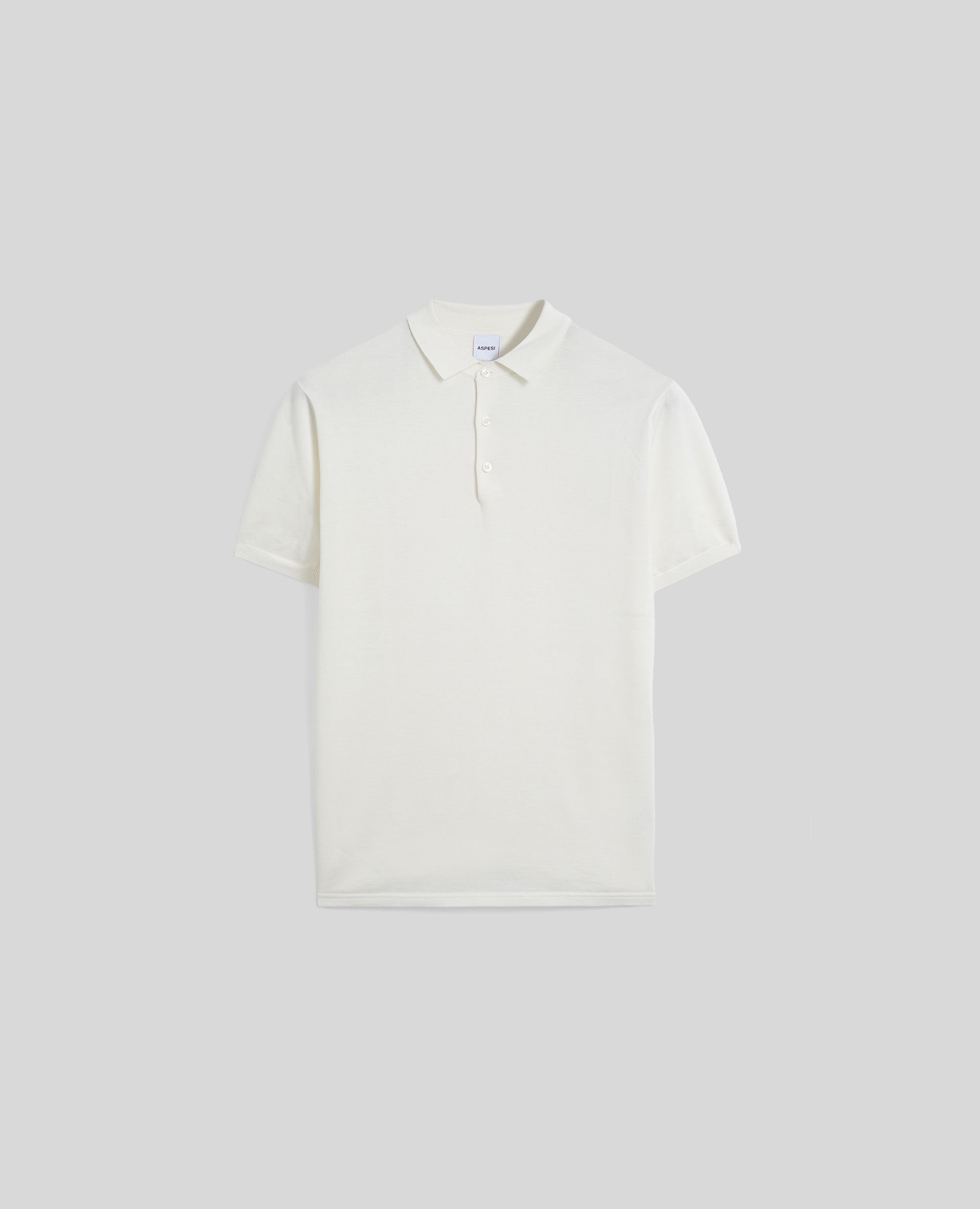 POLO IN MAGLIA DI COTONE, SETA E LINO-BIANCO-WHITE-BLANCO-WEISS-BLANC