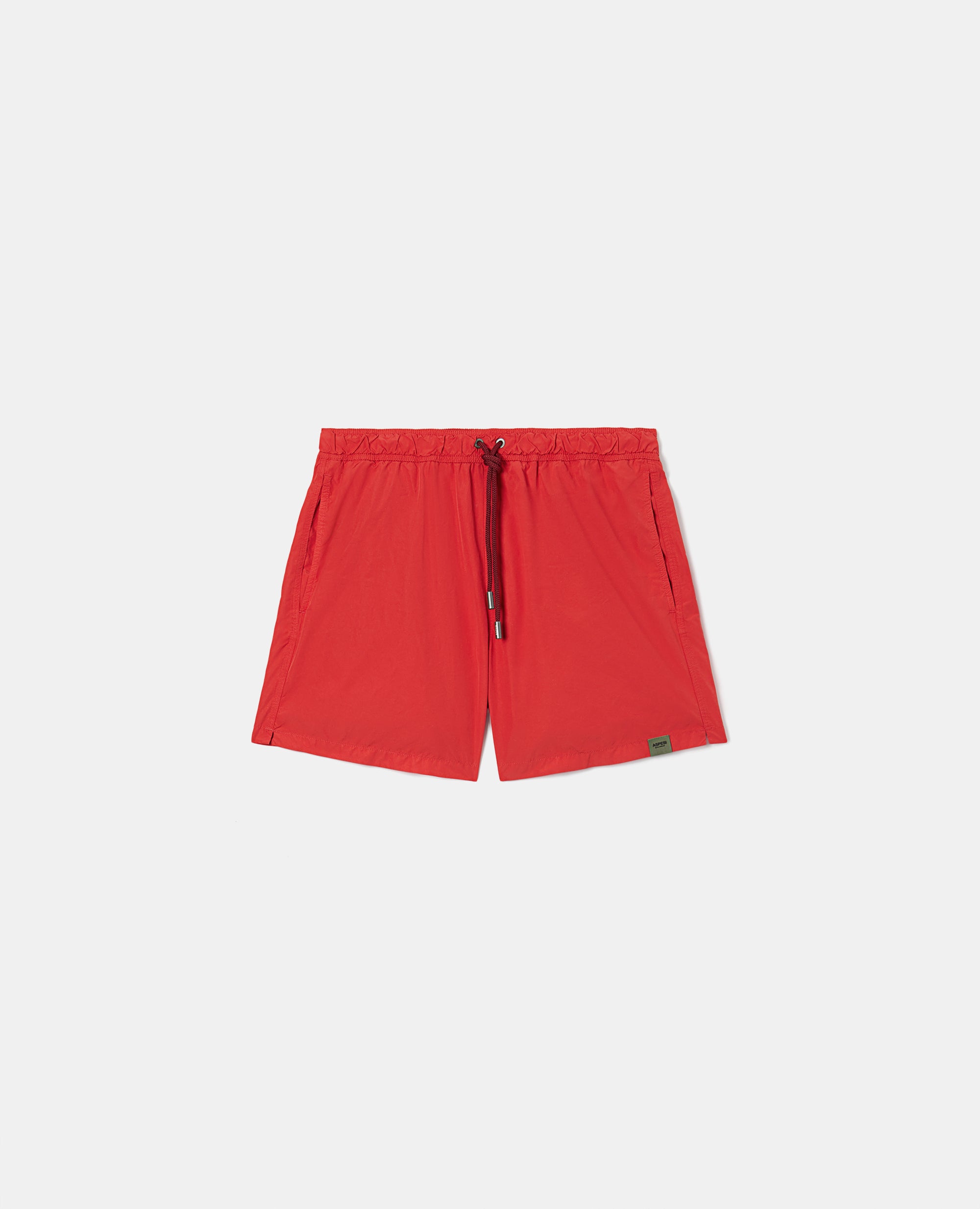 Shorts mare uomo tinta unita-ROSSO-RED-ROJO-ROT-ROUGE