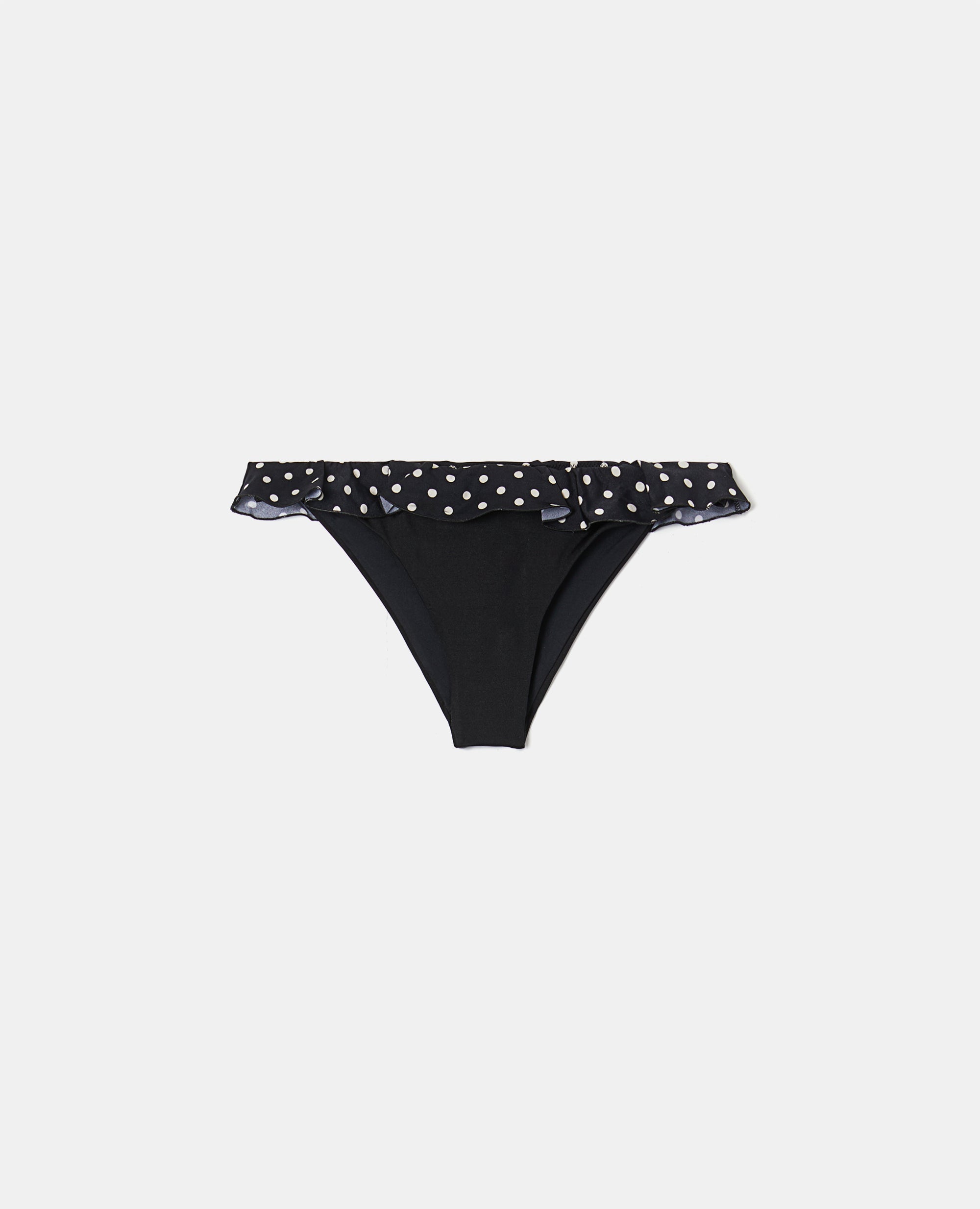 Slip Bikini Pois con volant-BLACK/IVORY-BLACK/IVORY-BLACK/IVORY-BLACK/IVORY-BLACK/IVORY