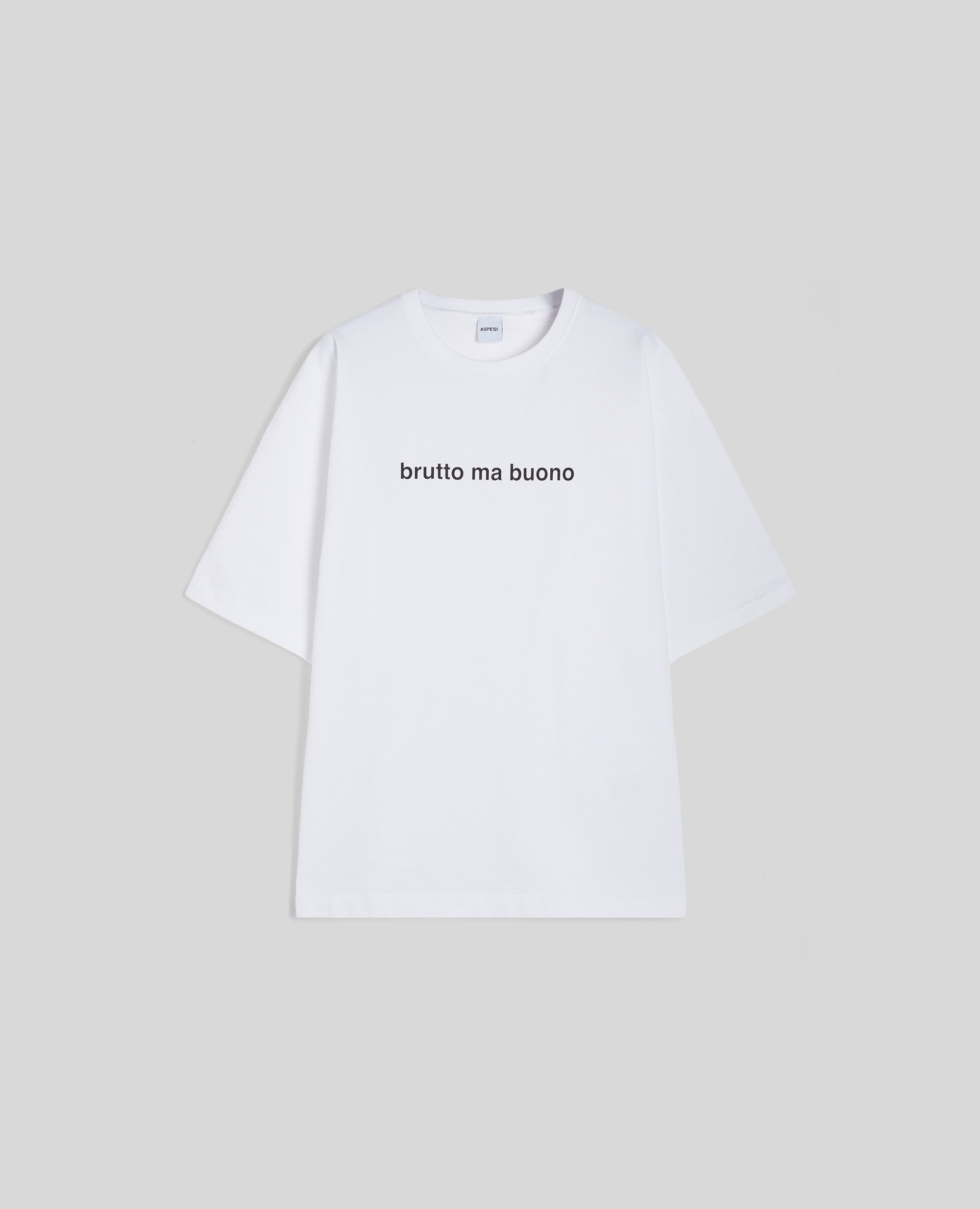 T-SHIRT BRUTTO MA BUONO IN JERSEY-BIANCO-WHITE-BLANCO-WEISS-BLANC