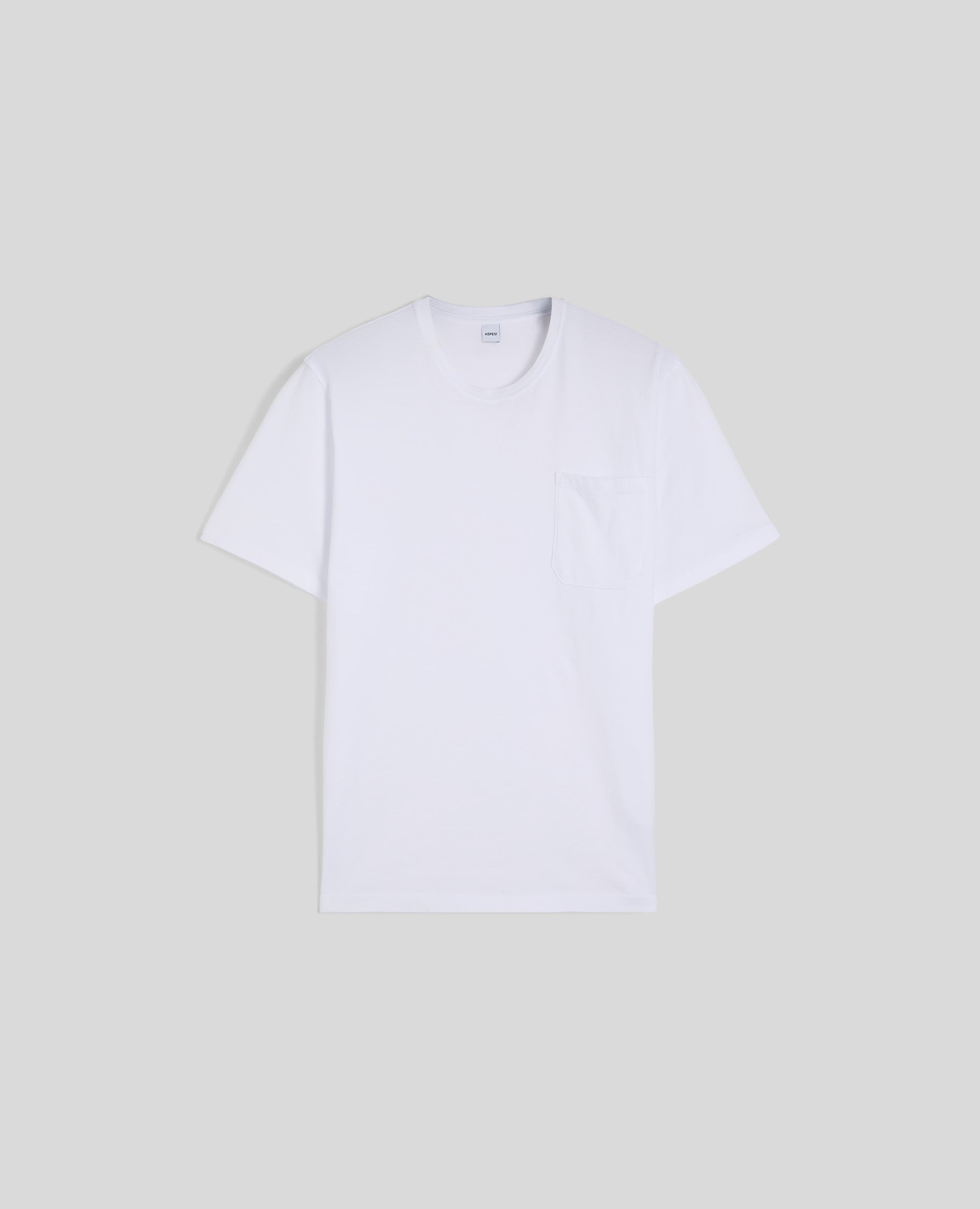 T-SHIRT GIROCOLLO IN JERSEY-BIANCO-WHITE-BLANCO-WEISS-BLANC