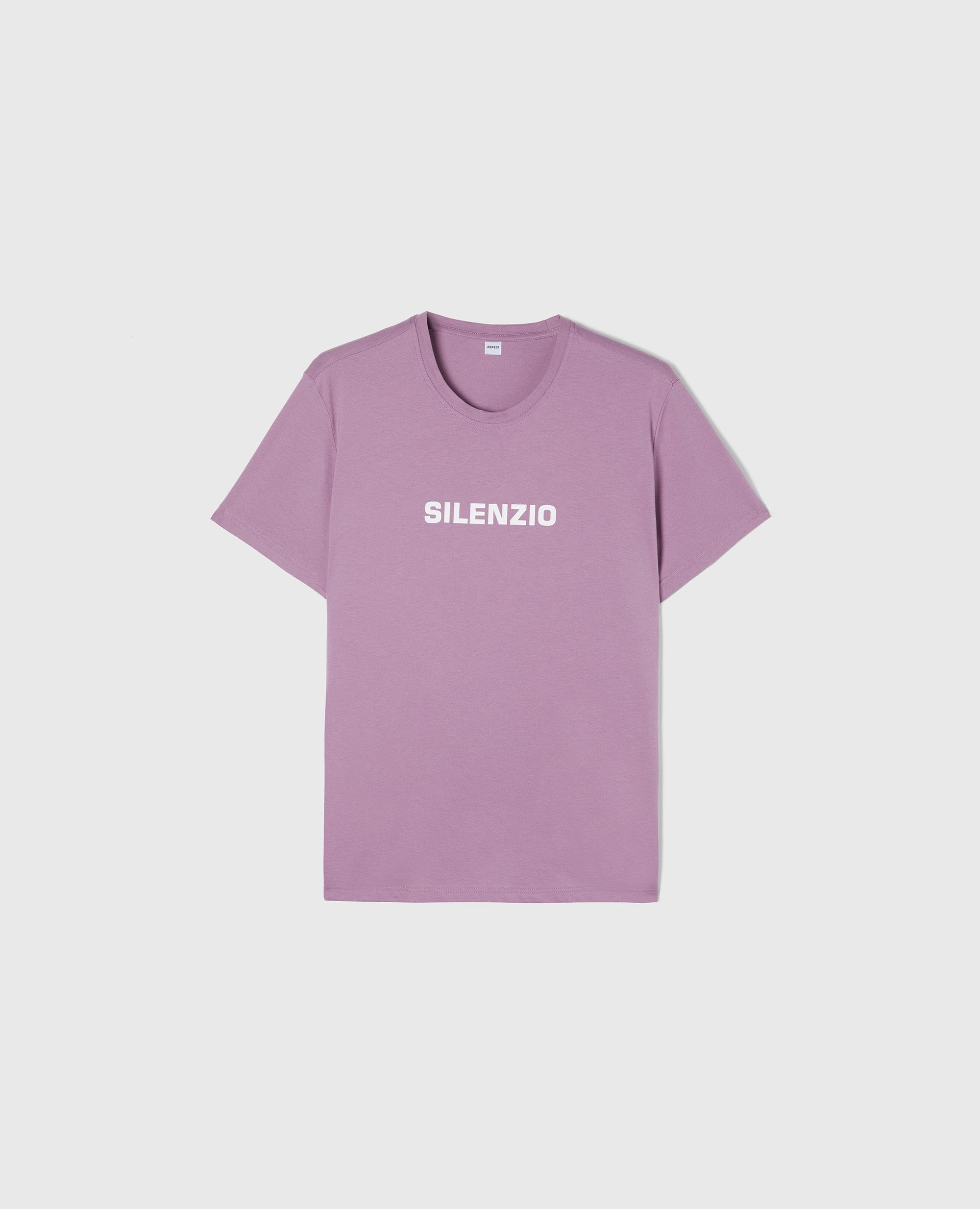 T-SHIRT GIROCOLLO SILENZIO-GLICINE-GLICINE-GLICINE-GLICINE-GLICINE