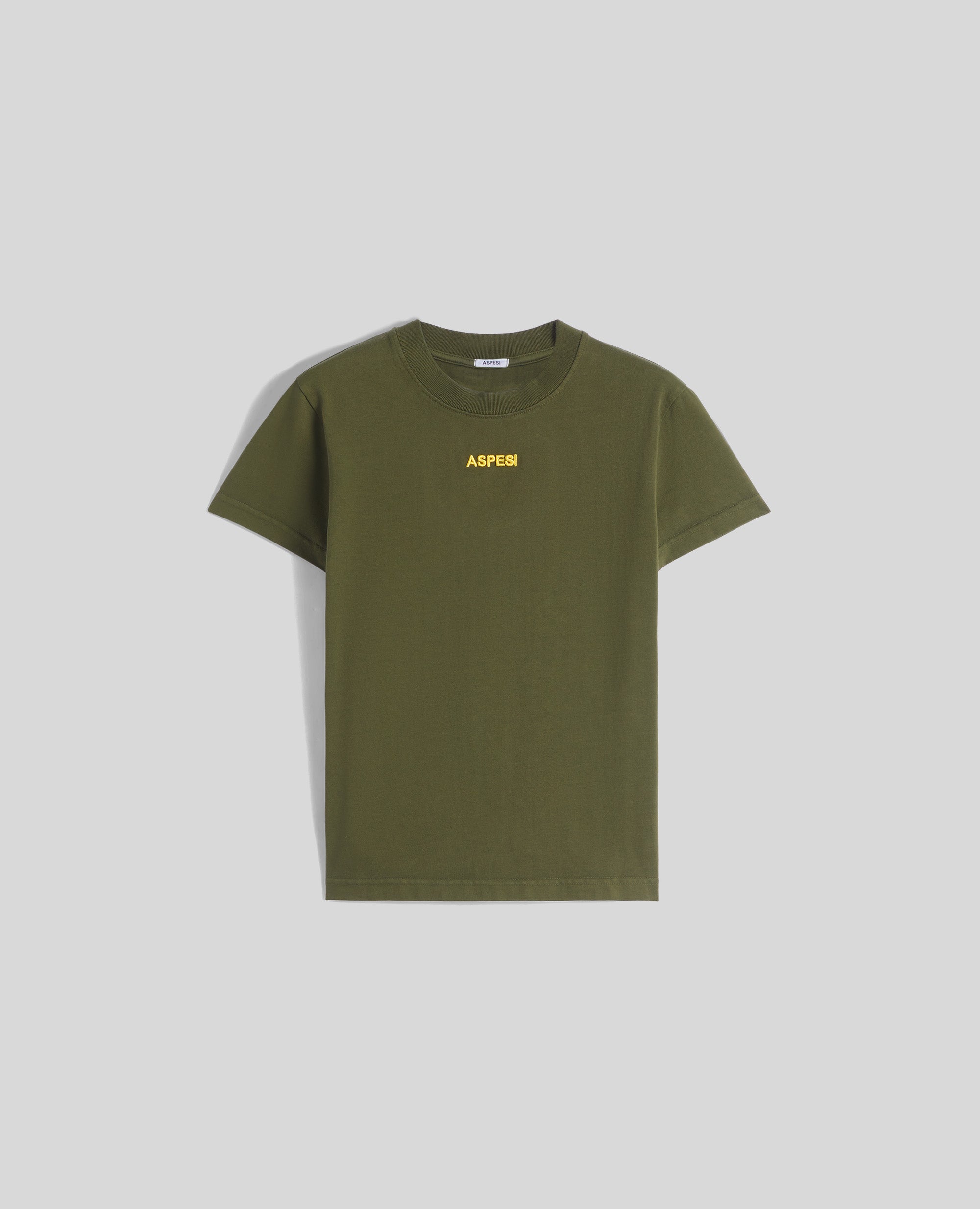 T-SHIRT IN COTONE ORGANICO CON LOGO-MILITARE-MILITARY-MILITAR-MILITAR-MILITAIRE