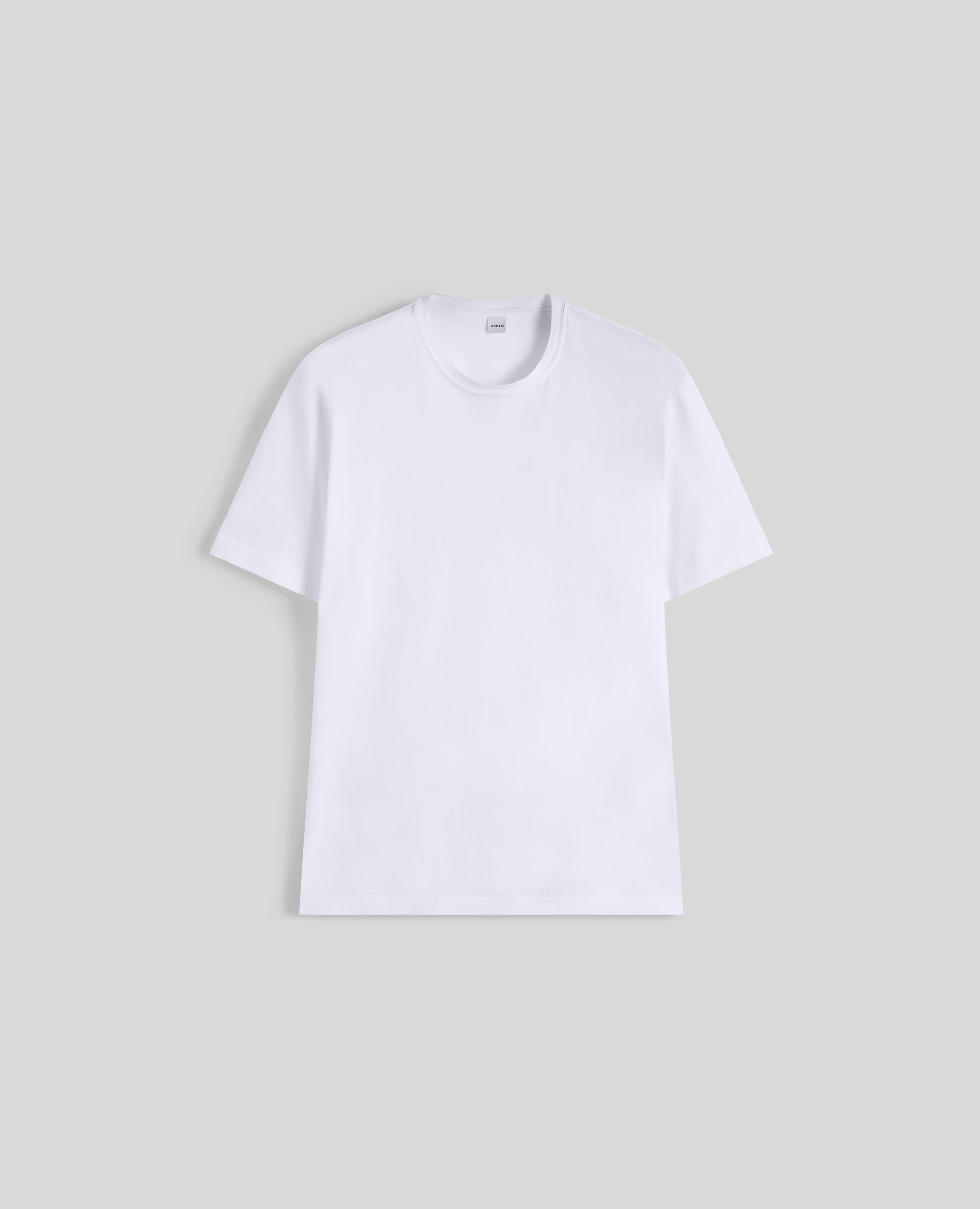 T-SHIRT IN JERSEY DI COTONE-BIANCO-WHITE-BLANCO-WEISS-BLANC