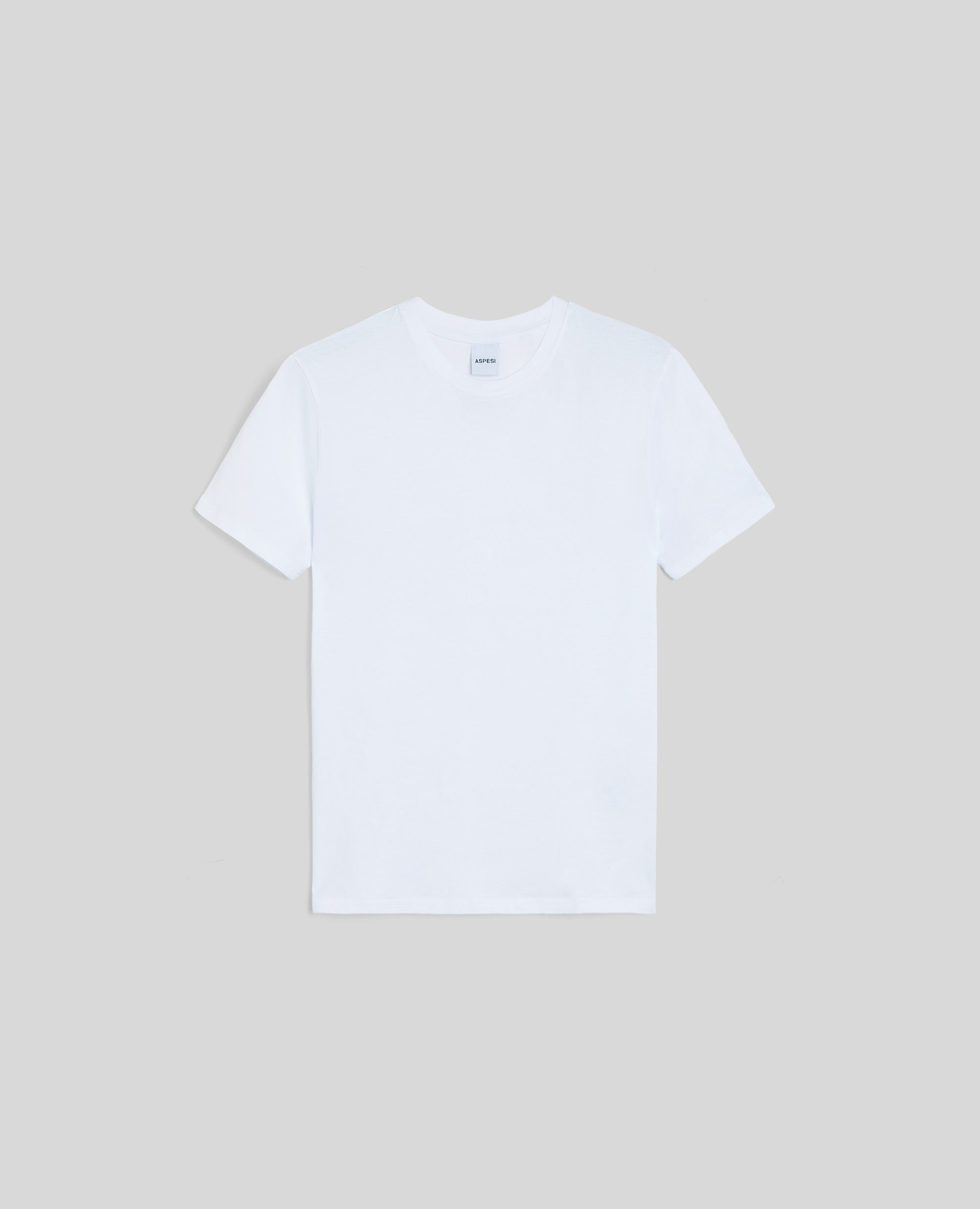 T-SHIRT IN JERSEY DI COTONE-BIANCO-WHITE-BLANCO-WEISS-BLANC